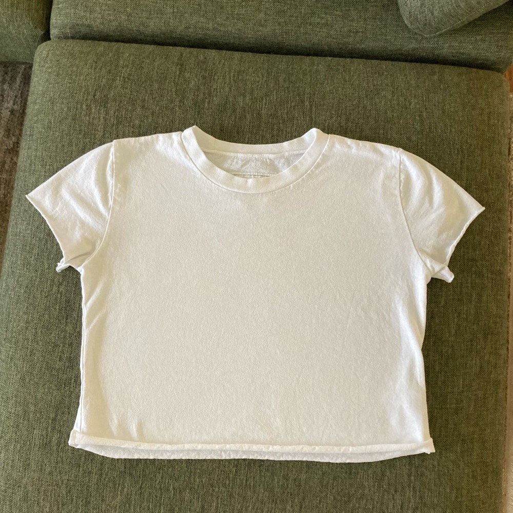 Frank & Eileen Cropped White Tee